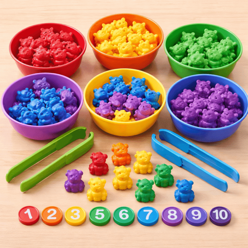 Color & Count Sorting Bowls